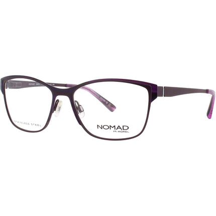 Nomad-Morel Women's Eyeglasses - Violet Stainless Steel Full Rim Frame | 2887N PP032 ,