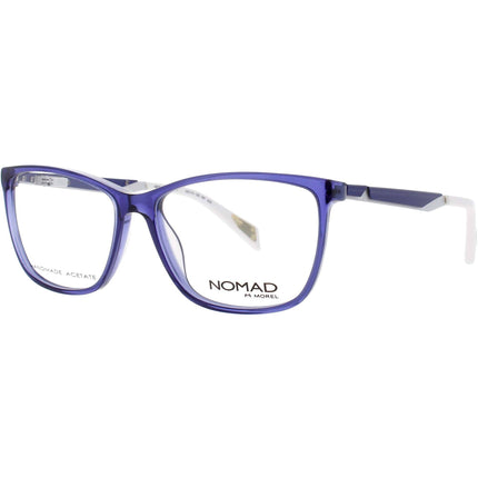 Nomad-Morel Women's Eyeglasses - Square Blue Acetate Full Rim Frame | 2547N BW050 ,