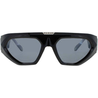Philipp Plein Men's Sunglasses - Wraparound Shiny Black Acetate Frame | SPP153 Z42X ,