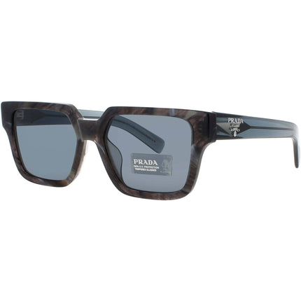 Prada Unisex Sunglasses - Square Stone Acetate Full Rim Frame | PR 03ZSF 13F07T ,