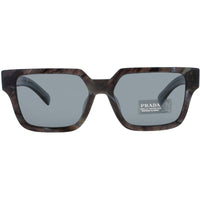 Prada Unisex Sunglasses - Square Stone Acetate Full Rim Frame | PR 03ZSF 13F07T ,