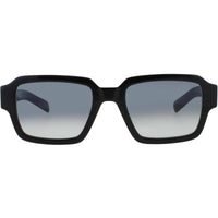 Prada Unisex Sunglasses - Square Shiny Black Acetate Full Rim Frame | PR 02ZS 1AB06T ,