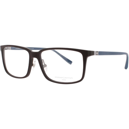 Prodesign Men's Eyeglasses - Matte Dark Chocolate Acetate Frame | 66161 5231 ,