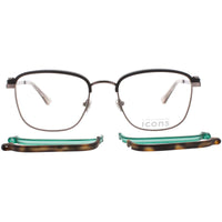 Prodesign Men's Eyeglasses - Matte Anthracite Stainless Steel Frame | SWITCH 3 6621 ,
