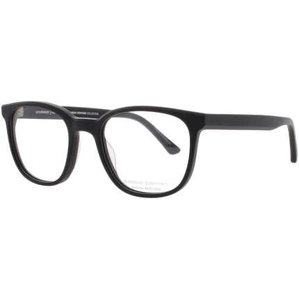 Prodesign Unisex Eyeglasses - Matte Dark Black Acetate Full Rim Frame | 4788 6031 ,