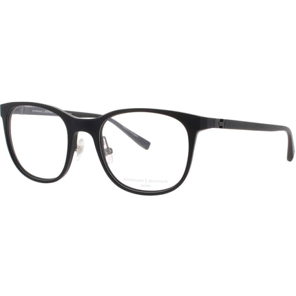 Prodesign Unisex Eyeglasses - Square Matte Black Acetate Full Rim Frame | 6618 6021 ,