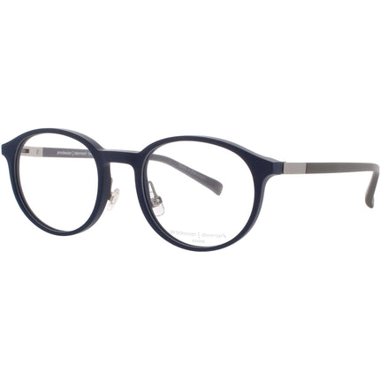 Prodesign Unisex Eyeglasses - Round Matte Navy Acetate Full Rim Frame | 6621 1 9121 ,