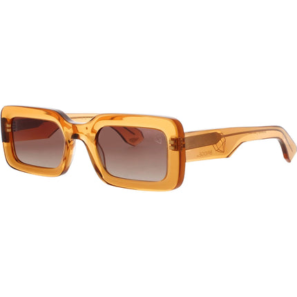 Prodesign Unisex Sunglasses - Transparent Brown Acetate Frame | MOONSTONE 5025 ,