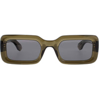Prodesign Unisex Sunglasses - Transparent Dark Green Acetate Frame | MOONSTONE 9535 ,