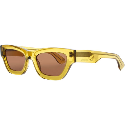 Prodesign Unisex Sunglasses - Transparent Mustard Acetate Frame | TIGEREYE 4525 ,