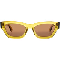 Prodesign Unisex Sunglasses - Transparent Mustard Acetate Frame | TIGEREYE 4525 ,