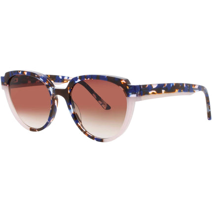 Prodesign Women's Sunglasses - Oval Blue Acetate Full Rim Frame | SOMMER 1 9024 ,
