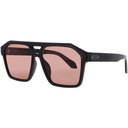 Quay Men's Sunglasses - Navigator Black Plastic Full Rim Frame | SOUNDCHECK 75489 ,