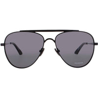 Quay Unisex Sunglasses - Aviator Black Metal Full Rim Frame | FREE FALL 77098 ,