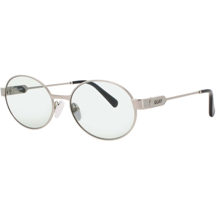 Quay Women's Sunglasses - Oval Shape Silver Metal Full Rim Frame | ANYWAYS 77742 ,
