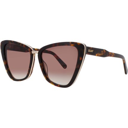 Quay Women's Sunglasses - Neutral Tortoise Acetate/Metal Frame | ALL TALK 78603 ,