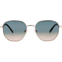 Quay Women's Sunglasses - Geometric Gold Metal Full Rim Frame | BIG TIME 77714 ,
