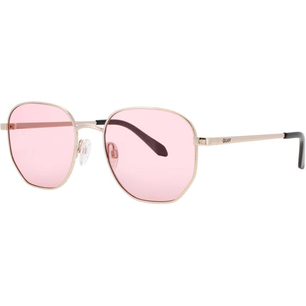 Quay Women's Sunglasses - Geometric Gold Metal Full Rim Frame | BIG TIME 78639 ,