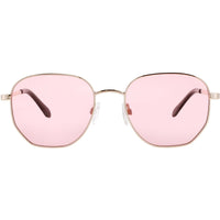 Quay Women's Sunglasses - Geometric Gold Metal Full Rim Frame | BIG TIME 78639 ,