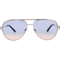Quay Women's Sunglasses - Aviator Gold Metal Full Rim Frame | HIGH KEY TWIST 77688 ,