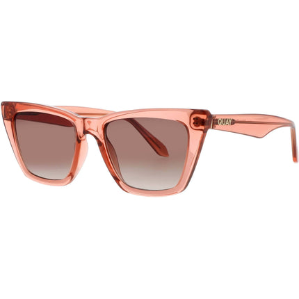 Quay Women's Sunglasses - Pale Rose Acetate Full Rim Frame | CALL THE SHOTS 77696 ,