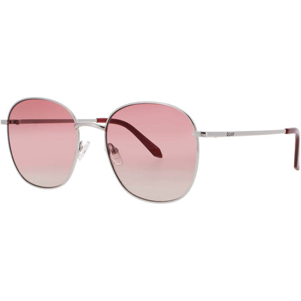 Quay Women's Sunglasses - Oval Shape Silver Metal Full Rim Frame | JEZABELL 77199 ,