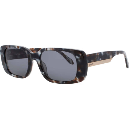 Quay Women's Sunglasses - Rectangular Stripe Acetate Full Rim Frame | KARMA 78624 ,