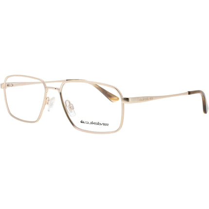 Quiksilver Men's Eyeglasses - Matte Gold Metal Rectangular Shape Frame | QS1014 MGLD ,