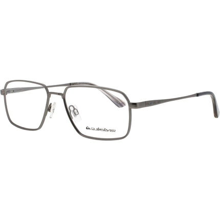 Quiksilver Men's Eyeglasses - Matte Gunmetal Metal Rectangular Frame | QS1014 MGUN ,