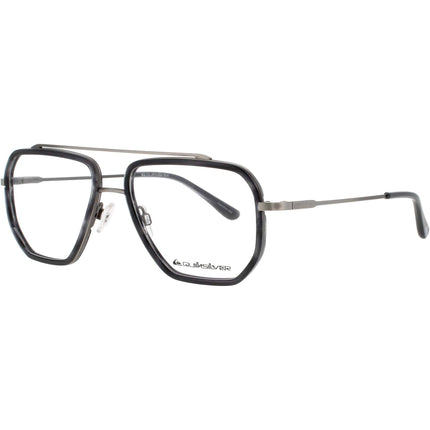 Quiksilver Men's Eyeglasses - Matte Gunmetal Metal Geometric Shape Frame | QS1016 MGUN ,