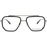 Quiksilver Men's Eyeglasses - Matte Gunmetal Metal Geometric Shape Frame | QS1016 MGUN ,