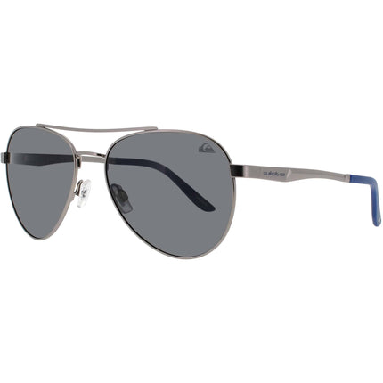 Quiksilver Men's Sunglasses - Silver Metal Aviator Shape Full Rim Frame | QS3014 SIL ,
