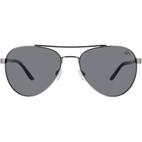 Quiksilver Men's Sunglasses - Silver Metal Aviator Shape Full Rim Frame | QS3014 SIL ,