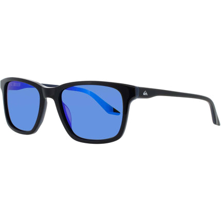 Quiksilver Men's Sunglasses - Black/Blue Plastic Rectangular Frame | QS4001 BLK/BLU ,