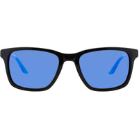 Quiksilver Men's Sunglasses - Black/Blue Plastic Rectangular Frame | QS4001 BLK/BLU ,