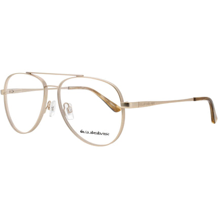 Quiksilver Unisex Eyeglasses - Matte Gold Metal Aviator Shape Frame | QS1015 MATT GOLD ,