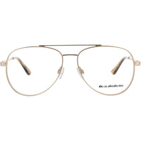 Quiksilver Unisex Eyeglasses - Matte Gold Metal Aviator Shape Frame | QS1015 MATT GOLD ,