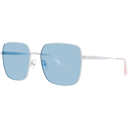Roxy Women's Sunglasses - White Metal Square Shape Full Rim Frame | RX5001 WHT ,