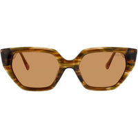 Roxy Women's Sunglasses - Brown Plastic Geometric Shape Full Rim Frame | RX7017 BRN ,