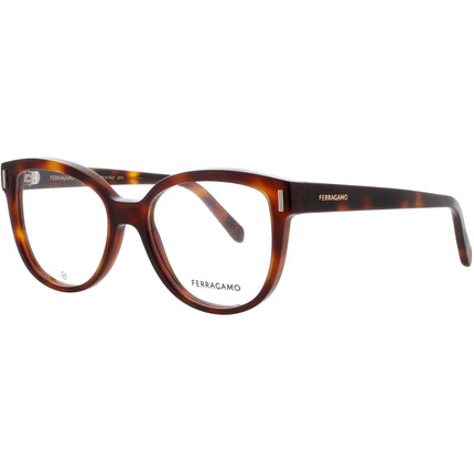 Salvatore Ferragamo Women's Eyeglasses - Tortoise Acetate Oval Frame | SF2994 240 ,