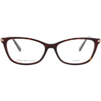 Tommy Hilfiger Women's Eyeglasses - Havana Plastic Rectangular Frame | TH 1961 086 ,