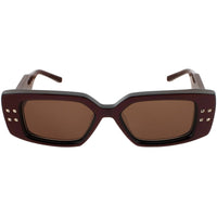 Valentino Unisex Sunglasses - Bordeaux/Yellow Gold Acetate Frame | V CINQUE VLS 108B ,