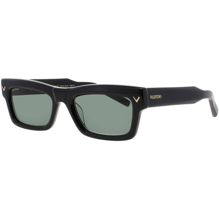 Valentino Unisex Sunglasses - Black/Gold Acetate Full Rim Frame | V SHARP VLS 134A ,