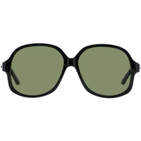 Valentino Unisex Sunglasses - Black/Gold Oversized Shape Full Rim Frame | VLS 177 177A ,