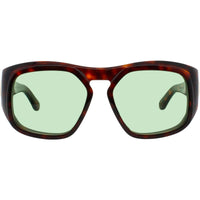 Valentino Unisex Sunglasses - Havana/Gold Plastic Oversized Shape Frame | VLS 179 179B ,