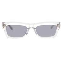 Valentino Unisex Sunglasses - Crystal Clear/Silver Full Rim Frame | V SHARP VLS 134C ,