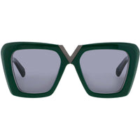 Valentino Unisex Sunglasses - Dark Green/Black Rhodium Full Rim | V GOLD II VLS 161C ,