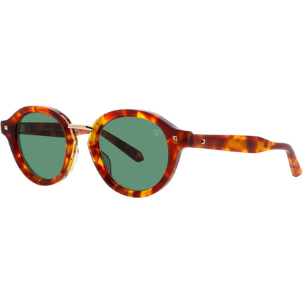 Valentino Unisex Sunglasses - Tortoise/Gold Full Rim Frame | V ESSENTIAL IV VLS 132C ,