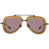 Valentino Unisex Sunglasses - Brown/Copper Metal Full Rim Frame | V LSTORY VLS 129D ,