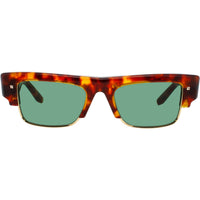 Valentino Unisex Sunglasses - Tortoise/Gold Rectangular Full Rim Frame | XI VLS 164B ,